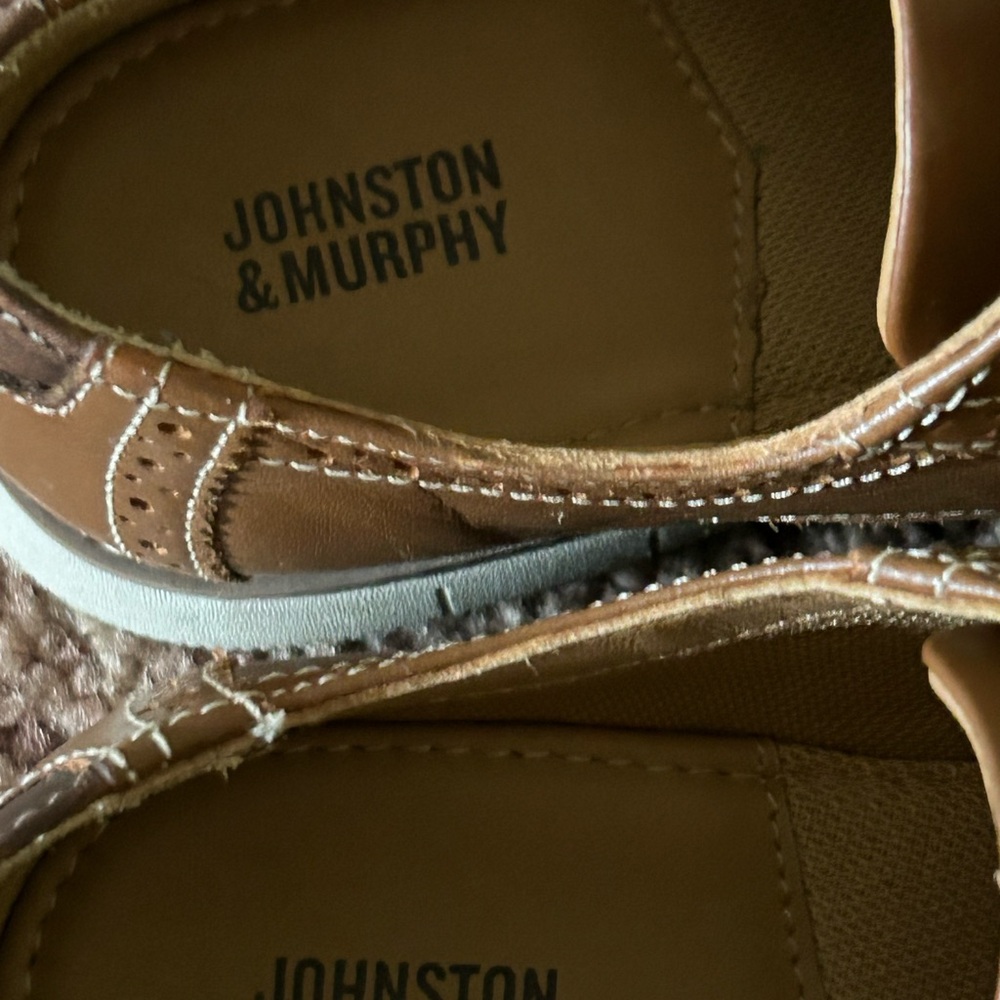 Johnston & Murphy-{Size Big Kids 2}-Tan Full Grain, Kids' Holden Wingtip Shoe - Picture 4 of 7